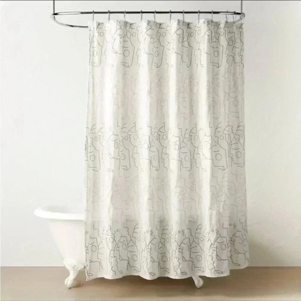 NWT In‎ This Together Shower Curtain White - Opalhouse designed with Jung…